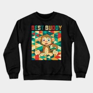 Best Buddy Monkey Crewneck Sweatshirt